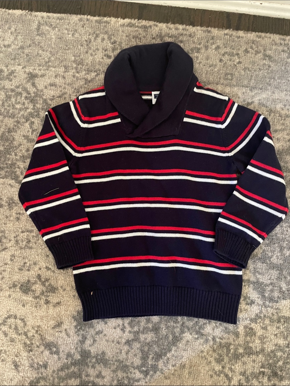Boys Stripe Sweater with collar